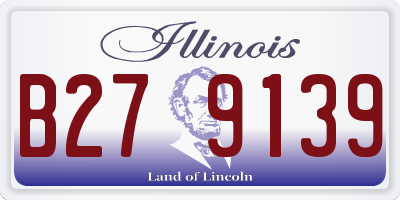 IL license plate B279139