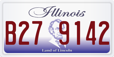 IL license plate B279142