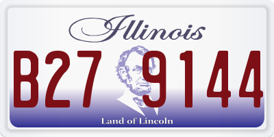 IL license plate B279144