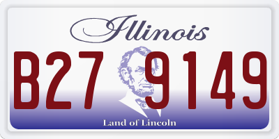 IL license plate B279149