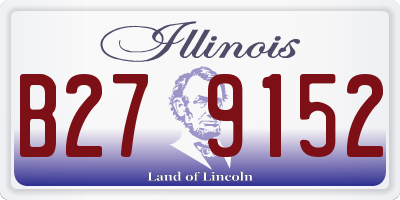 IL license plate B279152