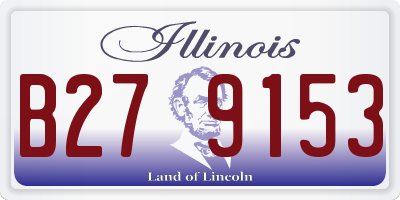 IL license plate B279153