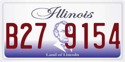 IL license plate B279154