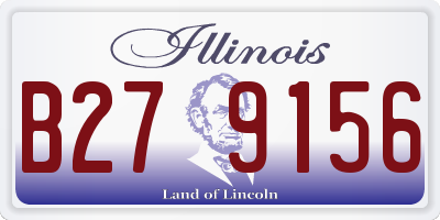 IL license plate B279156