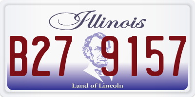 IL license plate B279157