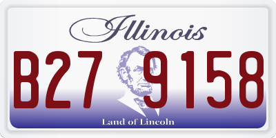 IL license plate B279158