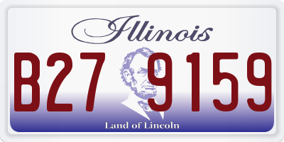 IL license plate B279159