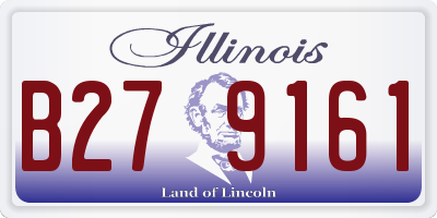 IL license plate B279161