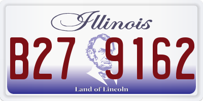 IL license plate B279162