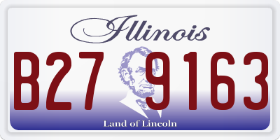 IL license plate B279163