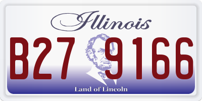 IL license plate B279166