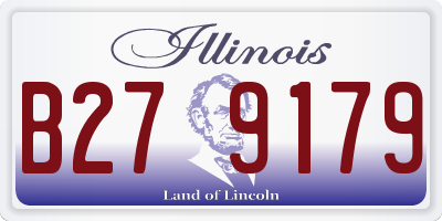 IL license plate B279179