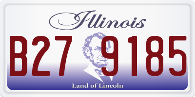 IL license plate B279185