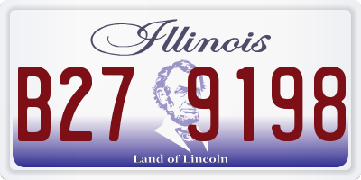 IL license plate B279198