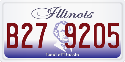 IL license plate B279205