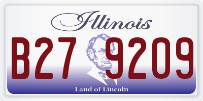 IL license plate B279209