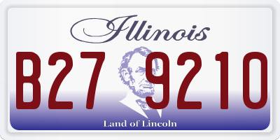 IL license plate B279210