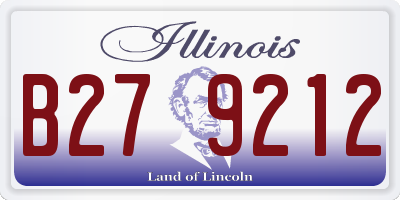 IL license plate B279212