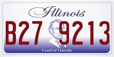 IL license plate B279213