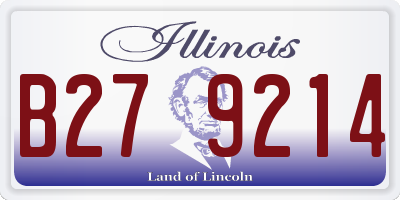 IL license plate B279214