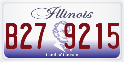 IL license plate B279215