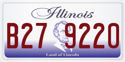IL license plate B279220