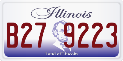 IL license plate B279223