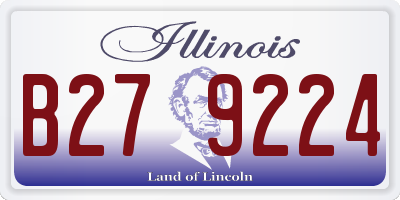 IL license plate B279224