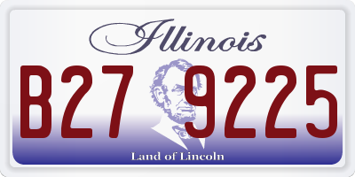 IL license plate B279225