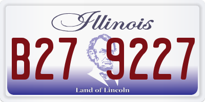 IL license plate B279227