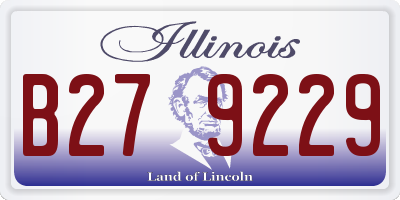 IL license plate B279229