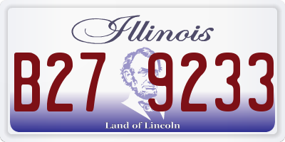 IL license plate B279233