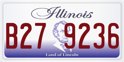 IL license plate B279236