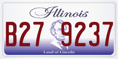 IL license plate B279237