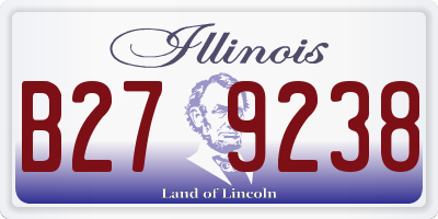 IL license plate B279238
