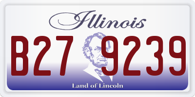IL license plate B279239