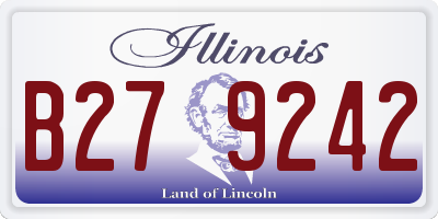 IL license plate B279242