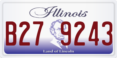 IL license plate B279243