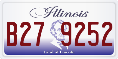 IL license plate B279252