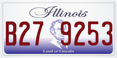 IL license plate B279253