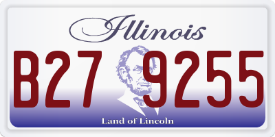 IL license plate B279255