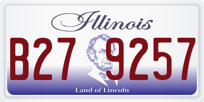 IL license plate B279257