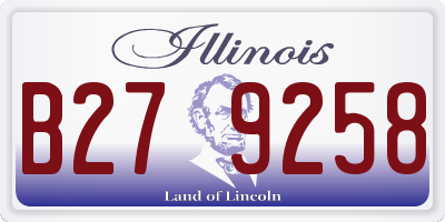 IL license plate B279258
