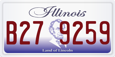 IL license plate B279259
