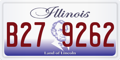 IL license plate B279262