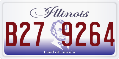 IL license plate B279264