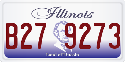 IL license plate B279273