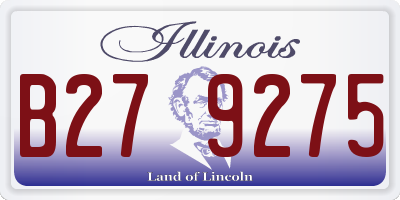 IL license plate B279275