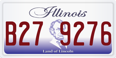 IL license plate B279276
