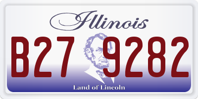 IL license plate B279282